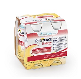 RESOURCE ENERGY VANIGLIA 4 BOTTIGLIE 200 ML NUOVO PACKAGING - Farmaciapacini.it