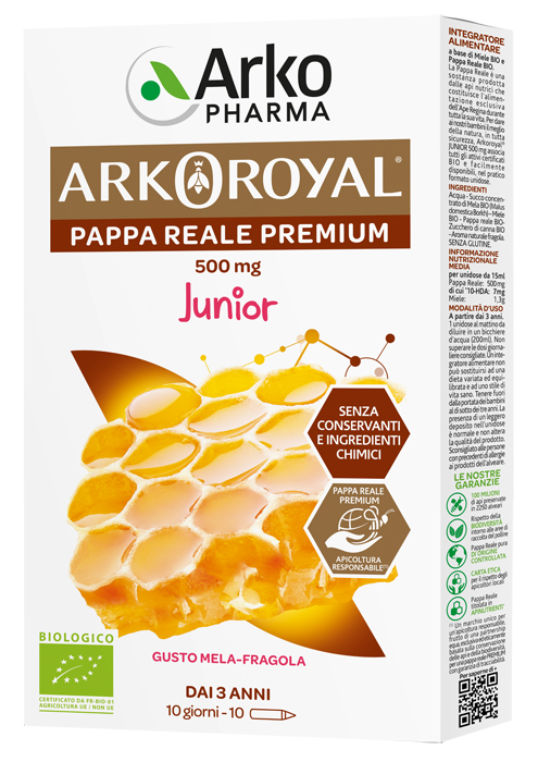 ARKOROYAL PAPPA REALE BIOLOGICA 500 MG 10 UNICA DOSE - Farmaciapacini.it