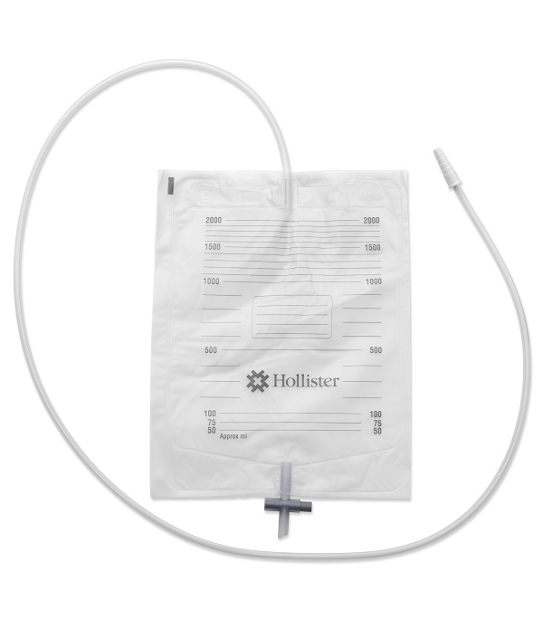 SACCA URINA DA LETTO HOLLISTER CON ANTIREFLUSSO E RUBINETTO DI SCARICO TUBO 130 CM 30 PEZZI - Farmaciapacini.it