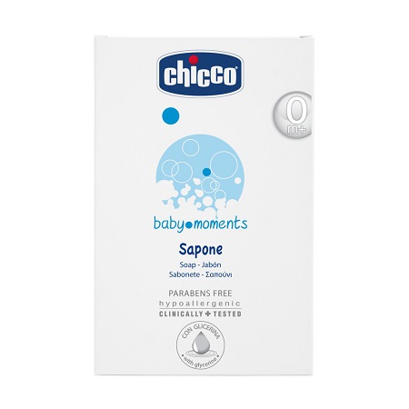 CHICCO COSMETICI BABY MOMENTS SAPONETTA 100 G - Farmaciapacini.it