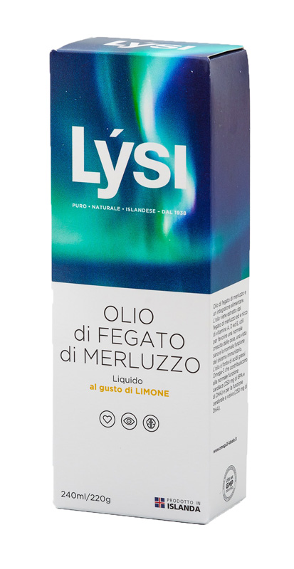 LYSI OLIO FEGATO MERLUZZO LIMONE 240 ML - Farmaciapacini.it