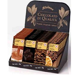 STAINER TAVOLETTA DI CIOCCOLATO FONDENTE SENZA ZUCCHERI E SENZA GLUTINE 50 G - Farmaciapacini.it
