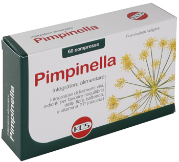 PIMPINELLA INTEGRATORE ALIMENTARE PER APPARATO DIGERENTE 60 COMPRESSE SCATOLA 48 G - Farmaciapacini.it