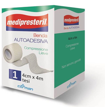 BENDA ADESIVA MEDIPRESTERIL 4X400CM - Farmaciapacini.it