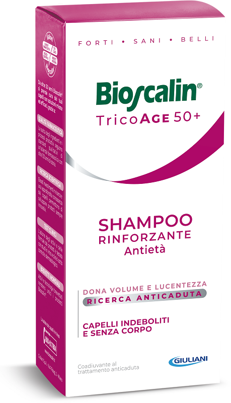 BIOSCALIN TRICOAGE SHAMPOO RINFORZANTE ANTIETA' 200 ML - Farmaciapacini.it