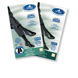 CALZA UOMO COTONE 70 DENARI  GRANDE NERO - Farmaciapacini.it