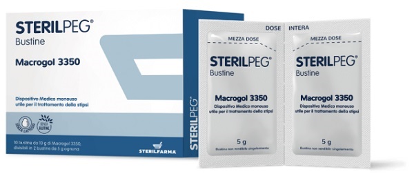STERILPEG MACROGOL 3350 10 BUSTINE BIPARTITE 10 G - Farmaciapacini.it