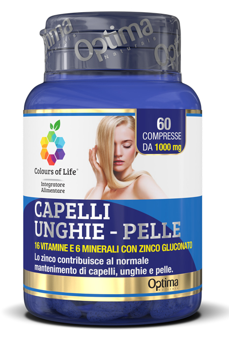 COLOURS OF LIFE CAPELLI UNGHIE PELLE 60 COMPRESSE 1000 MG - Farmaciapacini.it