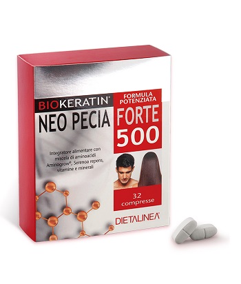 DIETALINEA BIOKERATIN NEO PECIA FORTE 500 32 COMPRESSE 4 BLISTER IN ASTUCCIO 48 G - Farmaciapacini.it