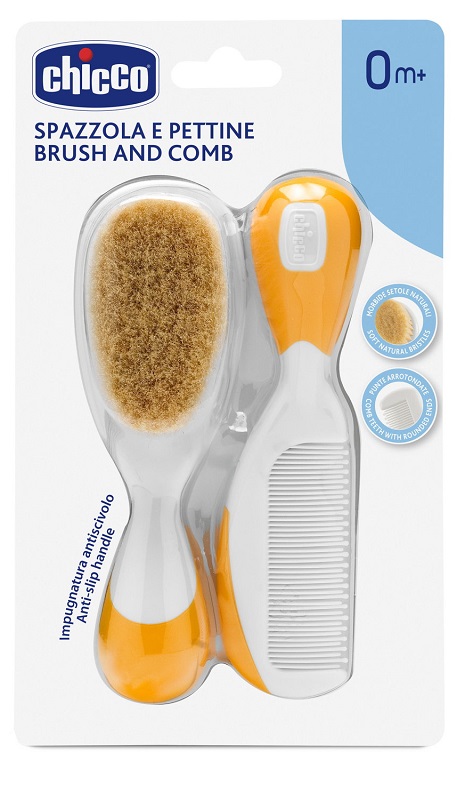 CHICCO SPAZZOLA + PETTINE ARANCIONE - Farmaciapacini.it