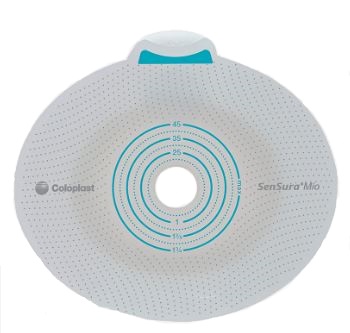 PLACCA PER UROSTOMIA COLOSTOMIA ILEOSTOMIA SENSURA MIO CLICK SISTEMA A DUE PEZZI FLANGIA 70 MM FORO RITAGLIABILE 10-65 MM 5 PEZZI - Farmaciapacini.it
