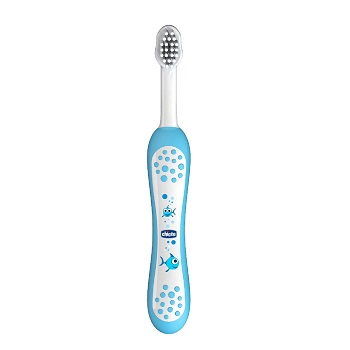 CHICCO SPAZZOLINO PRIMI DENTI DA LATTE AZZURRO 6-36 MESI - Farmaciapacini.it