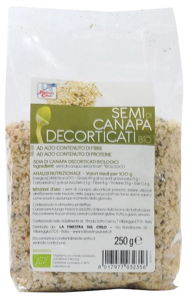 FSC SEMI DI CANAPA DECORTICATI BIO AD ALTO CONTENUTO DI FIBRA 250 G - Farmaciapacini.it