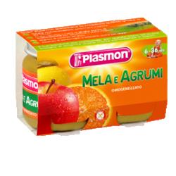 PLASMON OMOGENEIZZATO MELA AGRUMI 2 X 104 G - Farmaciapacini.it