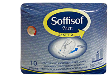 PANNOLONE PER INCONTINENZA SAGOMATO SOFFISOF MEN LEVEL 2 10 PEZZI - Farmaciapacini.it