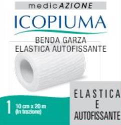 BENDA GARZA ELASTICA ICOPIUMA AUTOFISSANTE CM 10 X 20 MT - Farmaciapacini.it