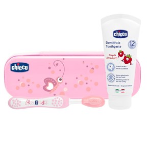 CHICCO SET DENTALE ROSA CON FLUORO - Farmaciapacini.it