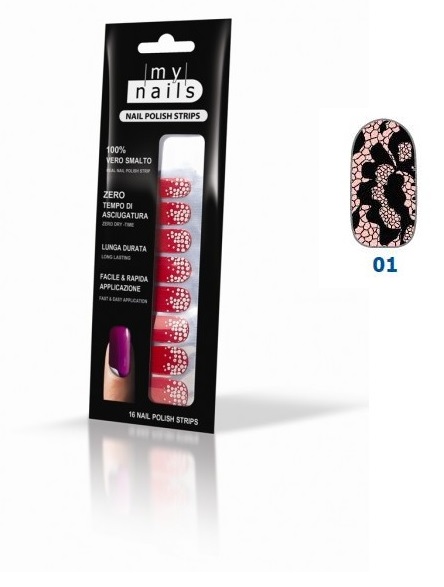 MY NAILS NAILS POLISH STRIPS 01 - 16 UNGHIE ADESIVE - Farmaciapacini.it
