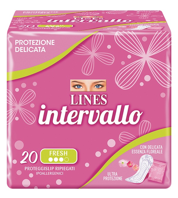 PROTEGGISLIP LINES INTERVALLO FRESH RIPIEGATO 20 PEZZI - Farmaciapacini.it