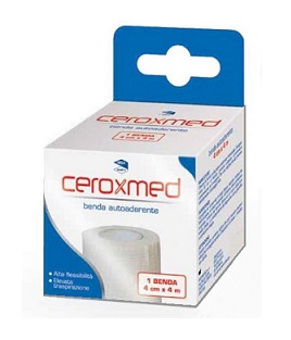 BENDA ELASTICA AUTOADERENTE CEROXMED 4 X 400 CM 1 PEZZO - Farmaciapacini.it
