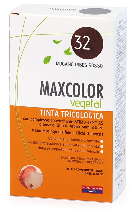 MAX COLOR VEGETAL 32 MOGANO RIBES ROSSO 140 ML - Farmaciapacini.it