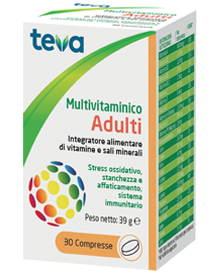 MULTIVITAMINICO ADULTI TEVA 30 COMPRESSE 30 G - Farmaciapacini.it