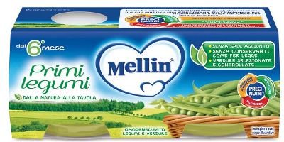 MELLIN OMOGENEIZZATO PRIMI LEGUMI 2 X 80 G - Farmaciapacini.it