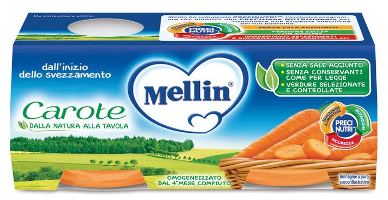 MELLIN OMOGENEIZZATO CAROTE 2 X 80 G - Farmaciapacini.it