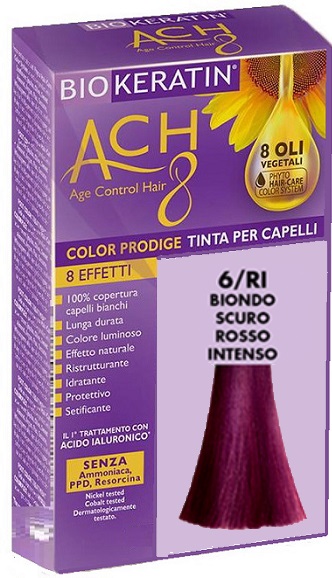 BIOKERATIN ACH8 COLOR PRODIGE 6/RI BIONDO SCURO ROSSO INTENSO - Farmaciapacini.it