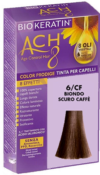 BIOKERATIN ACH8 COLOR PRODIGE 6/CF BIONDO SCURO CAFFE' - Farmaciapacini.it