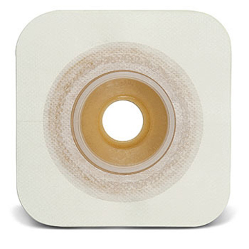 PLACCA CONVESSA NATURA+ PRETAGLIATA 19 MM FLANGIA 45 MM DURAHESIVE E CEROTTO MICROPOROSO 5 PEZZI - Farmaciapacini.it