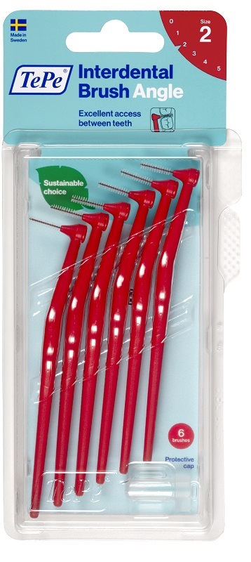 TEPE ANGLE SCOVOLINO ROSSO 0,5MM 6 PEZZI - Farmaciapacini.it