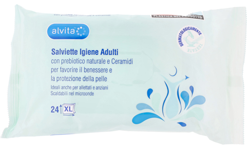 ALVITA SALVIETTE IGIENE ADULTI 24 PEZZI - Farmaciapacini.it