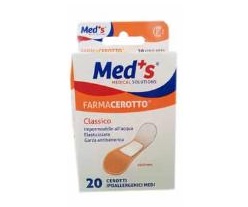 CEROTTO MEDS POLIURETANO IPOALLERGENICO CLASSICO MEDIO 20 PEZZI - Farmaciapacini.it