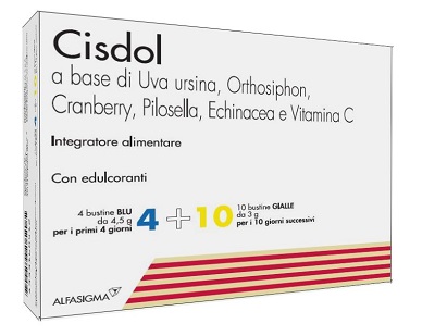 CISDOL 4 BUSTINE BLU DA 4,5 G + 10 BUSTINE GIALLE DA 3 G - Farmaciapacini.it