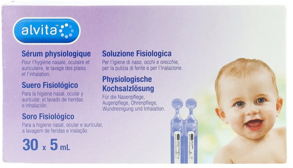 SOLUZIONE FISIOLOGICA ALVITA 30 FIALE X 5 ML - Farmaciapacini.it