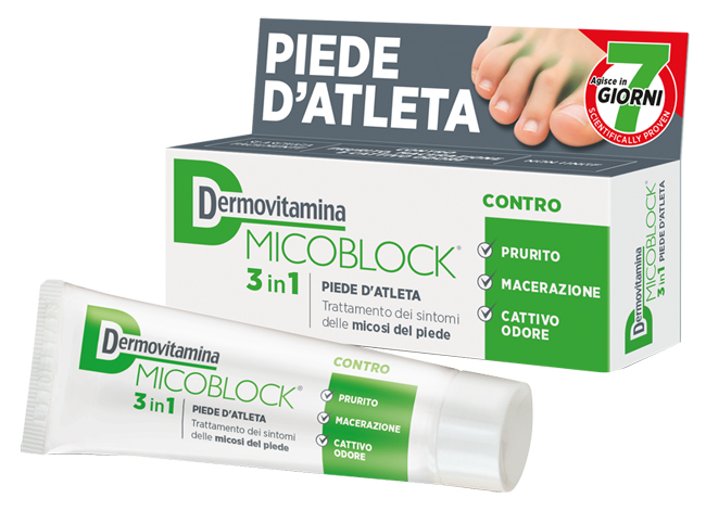 DERMOVITAMINA MICOBLOCK 3 IN 1 PIEDE D'ATLETA 30 ML - Farmaciapacini.it