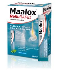 SOSPENSIONE ORALE MAALOX REFLURAPID 20 BUSTINE MONODOSE DA 10 ML - Farmaciapacini.it