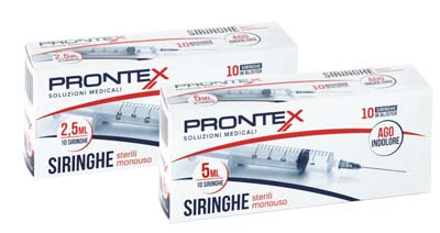 SIRINGA PRONTEX 2,5 ML AGO IND 10 PEZZI - Farmaciapacini.it