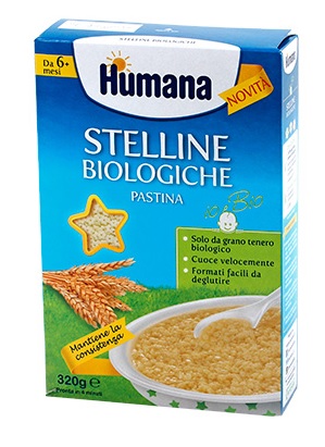 HUMANA STELLINE PASTINA BIOLOGICA 320 G - Farmaciapacini.it