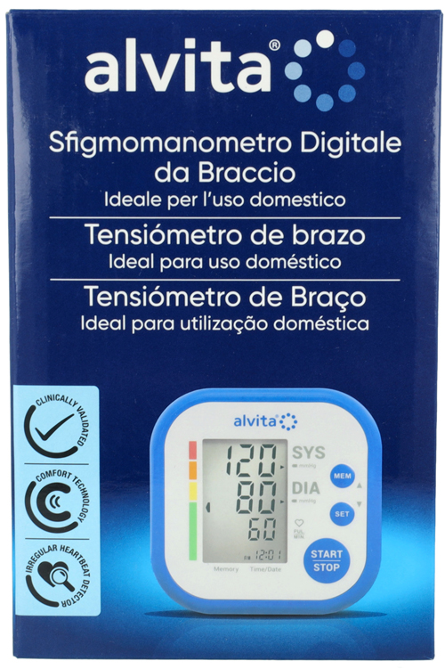 SFIGMOMANOMETRO DIGITALE DA BRACCIO ALVITA - Farmaciapacini.it
