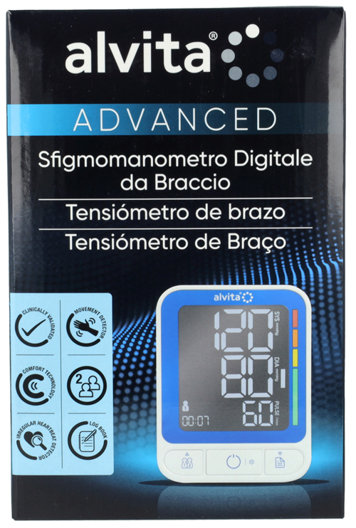 SFIGMOMANOMETRO DIGITALE DA BRACCIO ALVITA ADVANCED - Farmaciapacini.it