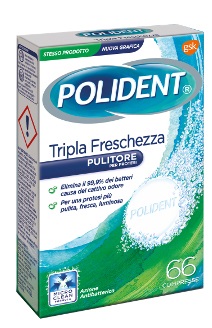 POLIDENT TRIPLA FRESCHEZZA 66 COMPRESSE - Farmaciapacini.it