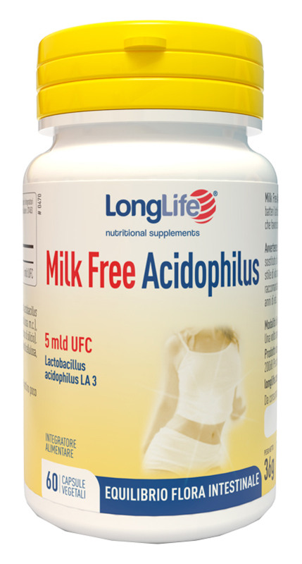 LONGLIFE MILK FREE ACIDOPHILUS 60 CAPSULE VEGETALI - Farmaciapacini.it