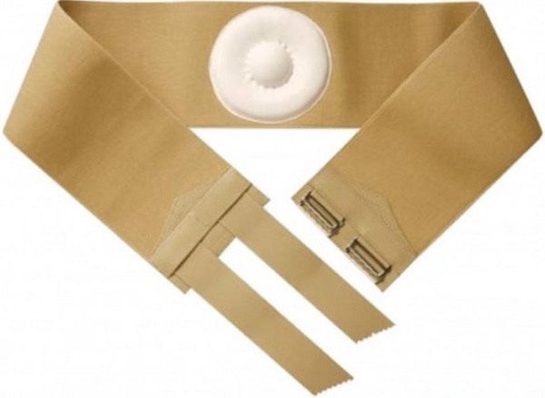 ORIONE 357 CINTO PER ERNIA OMBELICALE CON PELOTTA RIVESTITA IN PELLE BEIGE 9 - Farmaciapacini.it
