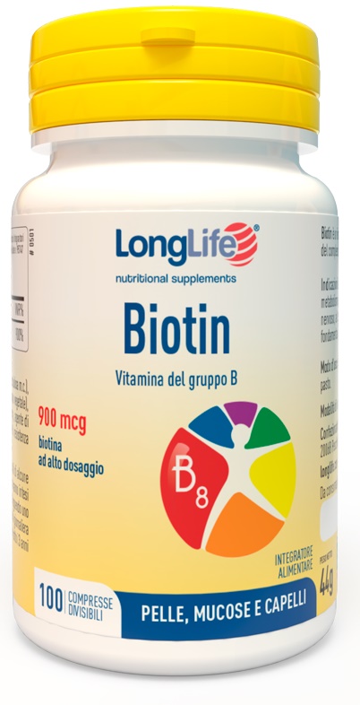 LONGLIFE BIOTIN 900 MCG 100 COMPRESSE - Farmaciapacini.it