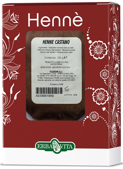 HENNE COLORANTE CAPELLI CASTANO 100 G - Farmaciapacini.it