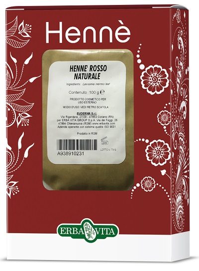 HENNE COLORANTE CAPELLI ROSSO NATURALE 100 G - Farmaciapacini.it