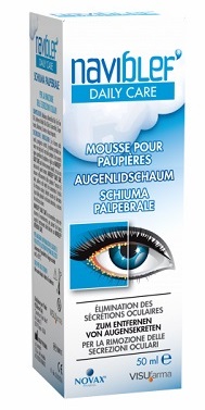 NAVIBLEF DAILY CARE SCHIUMA PER RIMOZIONE SECREZIONI OCULARI DA PALPEBRE E CIGLIA 50 ML - Farmaciapacini.it