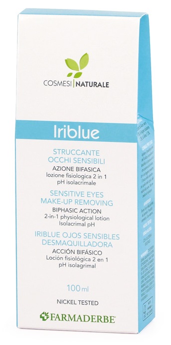 IRIBLUE STRUCCANTE OCCHI SENSIBILI AZIONE BIFASICA SOLUZIONE FISIOLOGICA 2 IN 1 PH ISOLACRIMALE 100 ML - Farmaciapacini.it